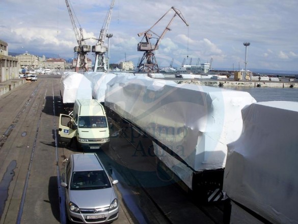 protection during transport with shrink wrap
